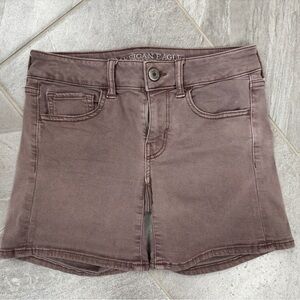 American Eagle Outfitters Women's Brown/Taupe Denim Shorts